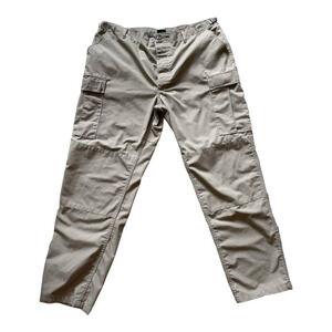 Propper Tactical Pants Mens XL/L 40 x 32 Beige Utility Ripstop Cargo Button UP